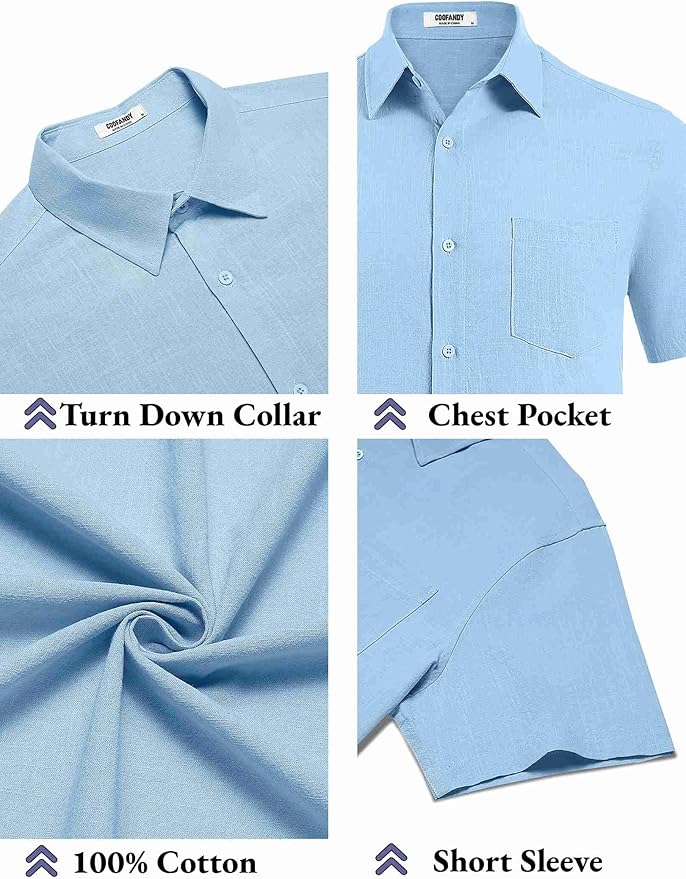 COOFANDY Short Sleeve Shirt - Image 2