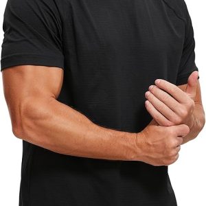 CRZ YOGA Breathable Texture Crewneck T-Shirts