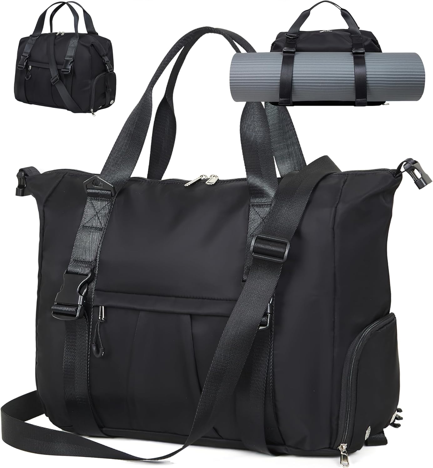 Gym Bag with Yoga Mat Holders